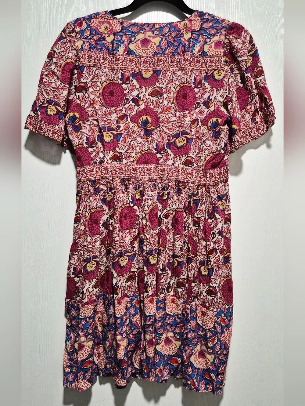 Ba&Sh Valia Floral Bohemian V-Neck Mini Dress Size Small - Picture 7 of 11